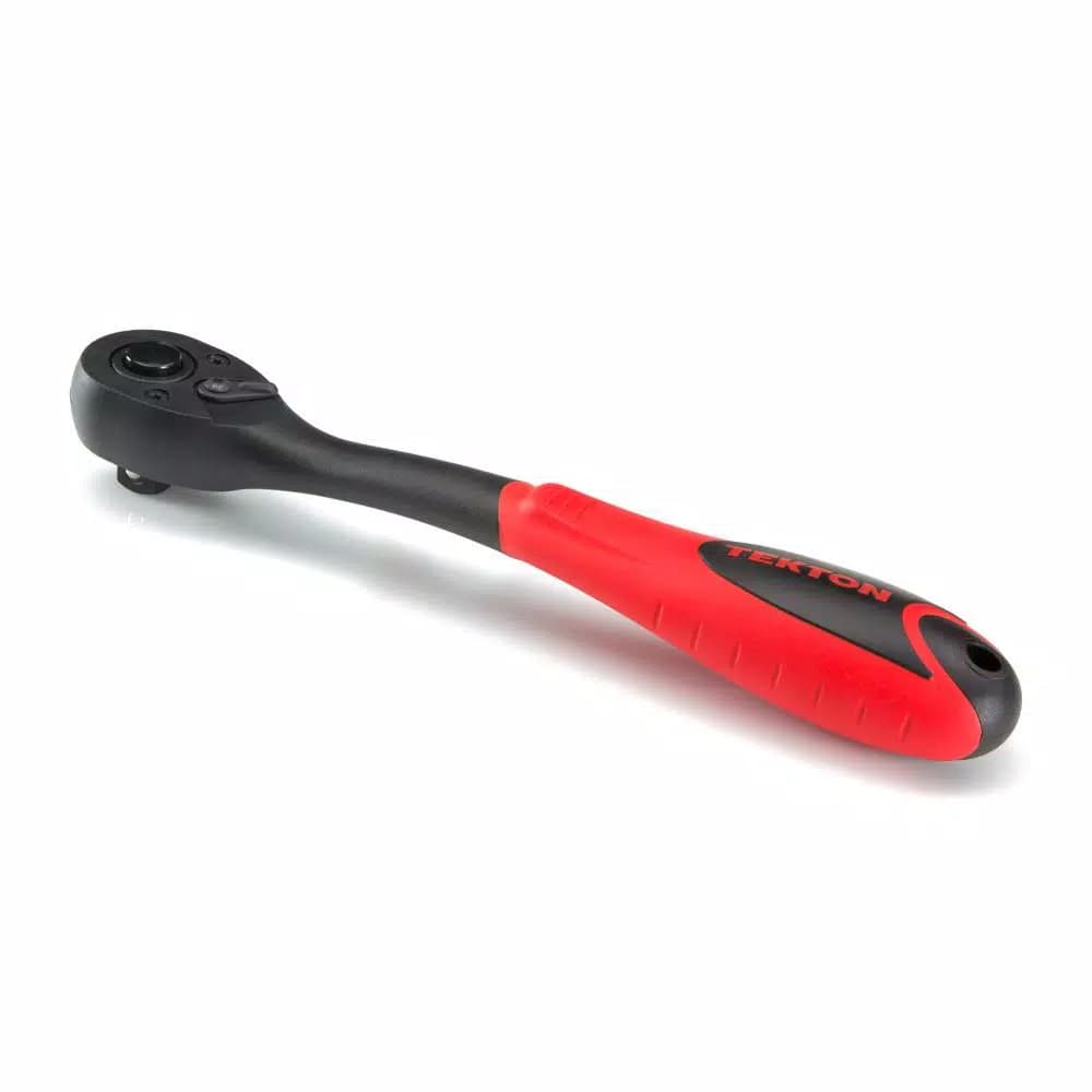 TEKTON 1/2 in. Drive 10 in. Composite Ratchet, 72-Tooth Oval Head