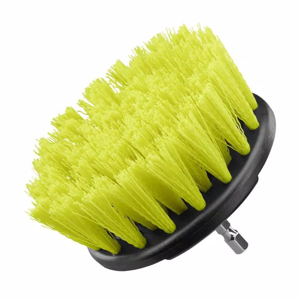 RYOBI Medium Bristle Brush Cleaning Accessory Kit, 2-Piece Hex Shank