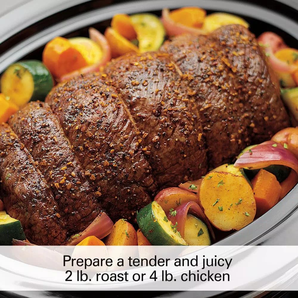 Hamilton Beach 4 Qt. Stainless Steel Programmable Slow Cooker with Built-In Timer