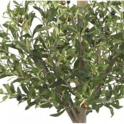 Nearly Natural 4.5 ft. Green Olive Double Topiary Silk Tree thumbnail 2