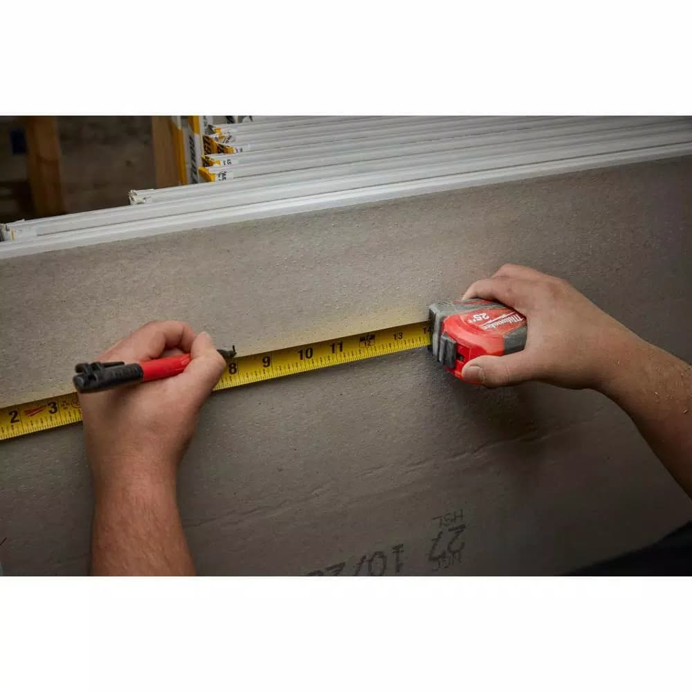 Milwaukee 30 ft. Compact Tape Measure with 12 ft. Reach and Nylon Blade Protection