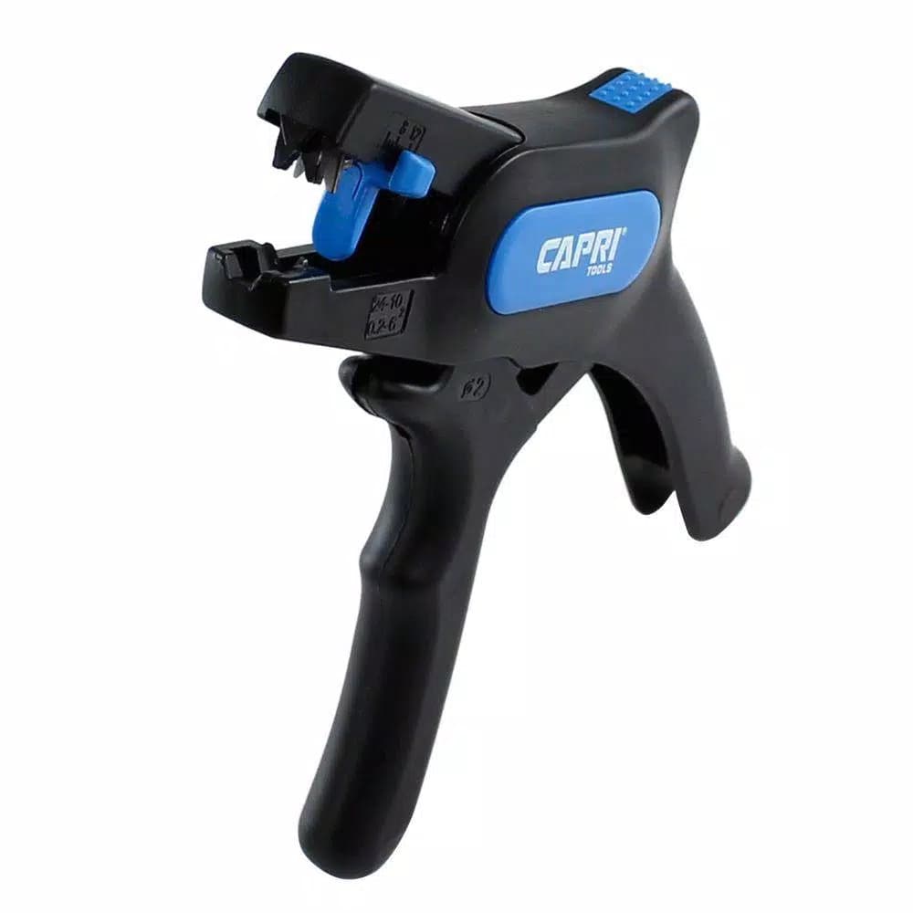 Capri Tools Automatic Wire Stripper and Cutter, 10-24 AWG, Pistol Grip Hand Tool
