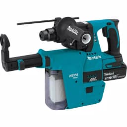 Makita 18V LXT Brushless SDS-Plus 1 in. Rotary Hammer Drill with HEPA Vacuum Attachment, (2) 5.0Ah Batteries & Charger thumbnail 4