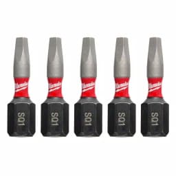 Milwaukee SHOCKWAVE 1 in. #1 Square Impact Rated Steel Insert Bits, 5-Pack thumbnail 1