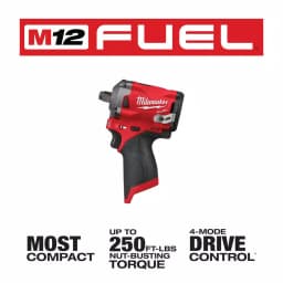 Milwaukee M12 FUEL 1/2 in. Stubby Brushless Cordless Impact Wrench (Tool-Only) thumbnail 14