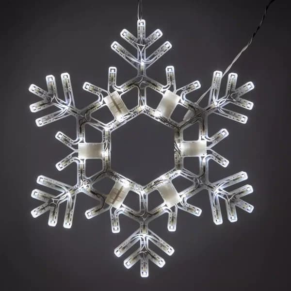 Kringle Traditions 20 in. 70-Light LED Cool White Folding Snowflake Decoration