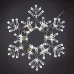 Kringle Traditions 20 in. 70-Light LED Cool White Folding Snowflake Decoration thumbnail 1
