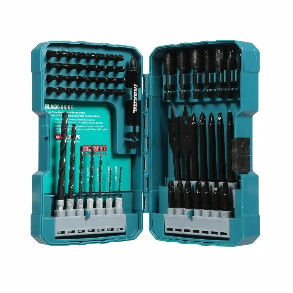 Makita T-01725 70-Piece Impact Drill-Driver Bit Set, S2 Steel