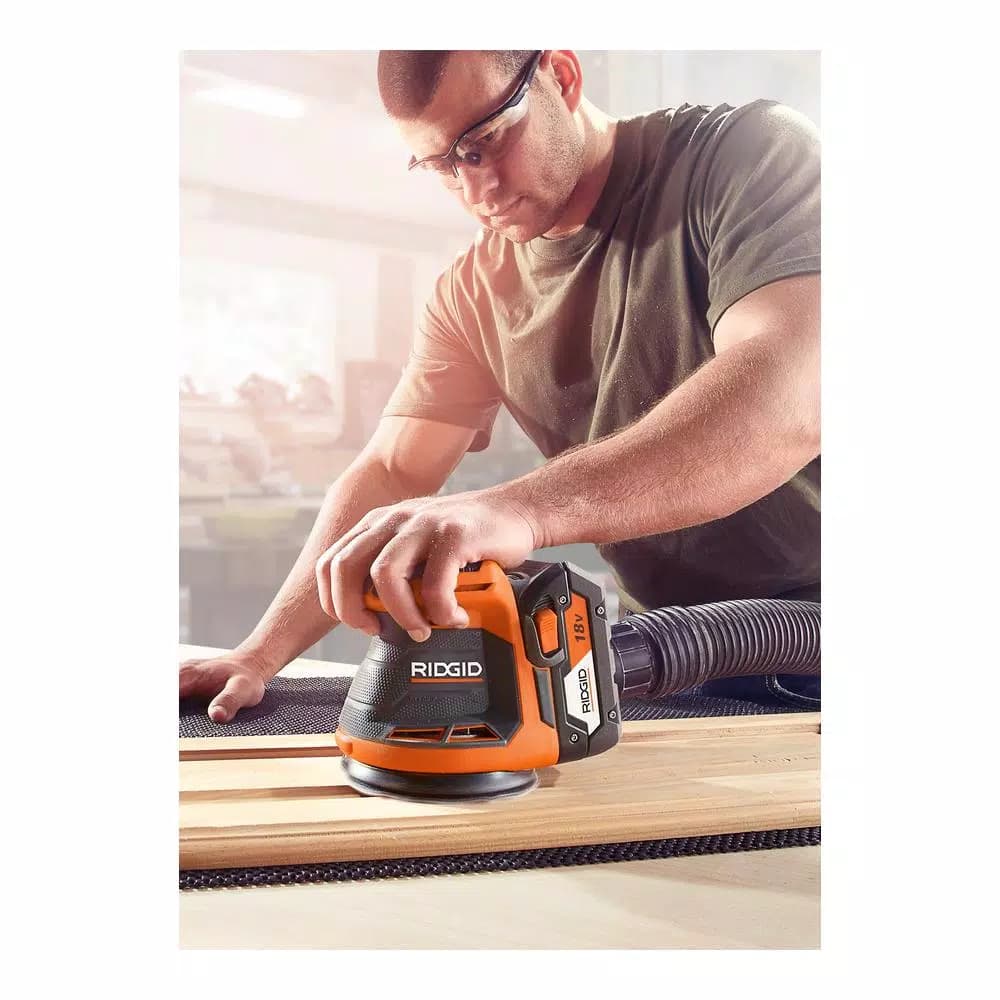 RIDGID 18V Cordless 5 in. Random Orbit Sander, Tool Only