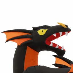 Gemmy 7.5 ft. Fire and Ice Two-Headed Dragon Halloween Inflatable with Animated Projection thumbnail 6