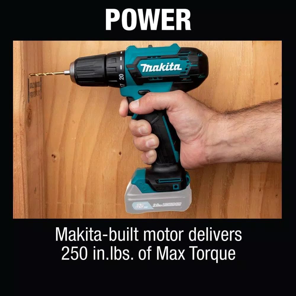 Makita 12V Max CXT Lithium-Ion Cordless 3/8 in. Driver-Drill (Tool-Only)
