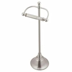 Moen Sage Freestanding Toilet Paper Holder, Spot Resist Brushed Nickel thumbnail 1