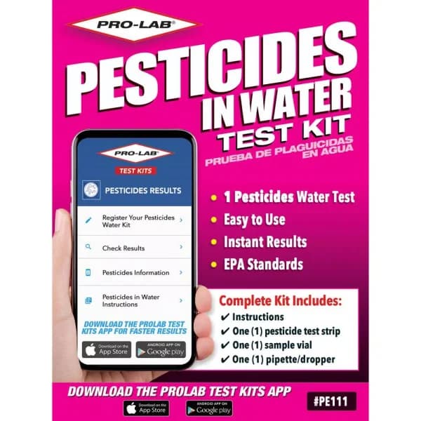 PRO-LAB Professional Pesticides in Water Test Kit - Instant Results