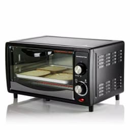 Ovente 800W Electric Toaster Oven, 10L Compact Oven with 3 Cooking Modes and 30-Min Timer, Black thumbnail 1
