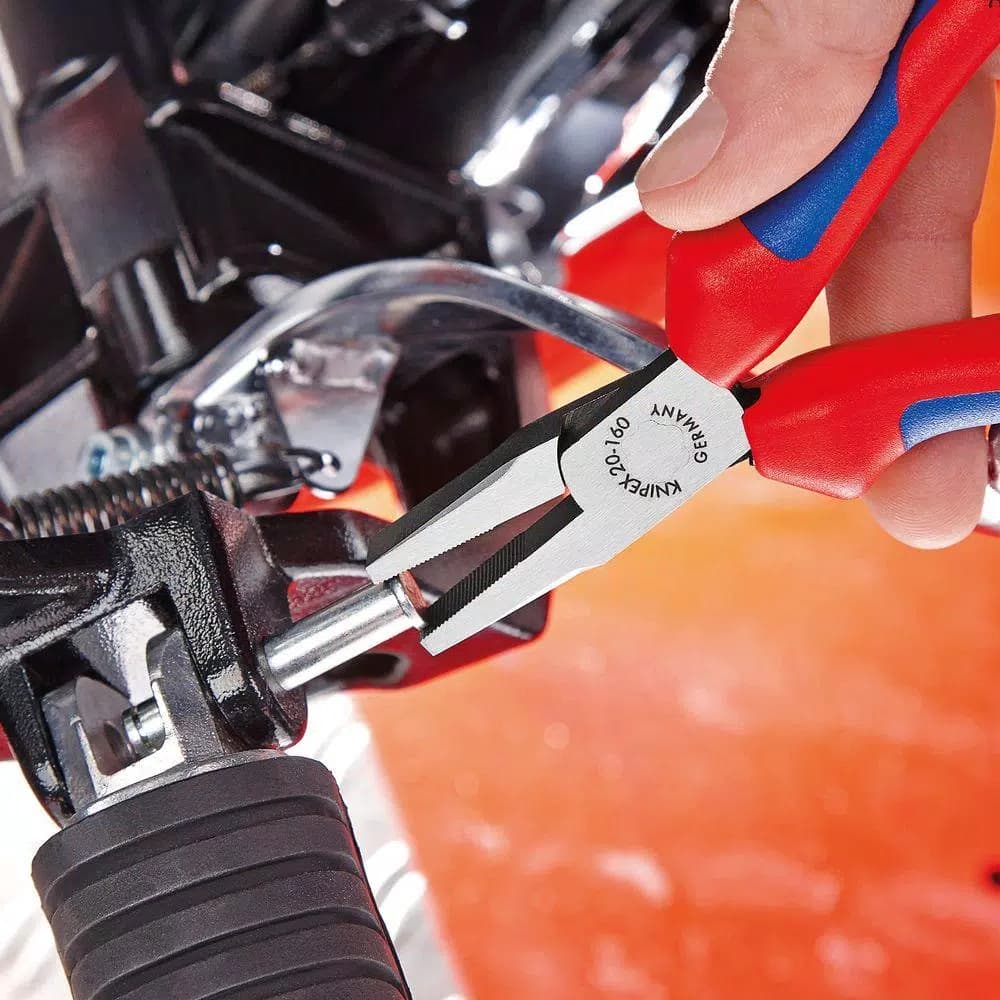 KNIPEX 6-1/4 in. Flat Nose Pliers with Comfort Grip and Wire Stripping