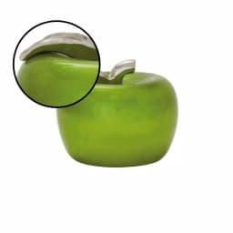 LITTON LANE Modern Reflections 11 x 9 in. Emerald Green Ceramic Decorative Apple Sculpture thumbnail 3