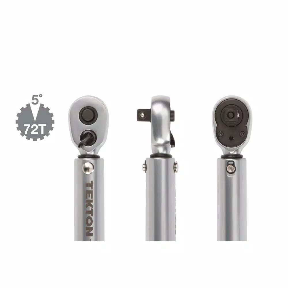 TEKTON 1/4 in. Drive Dual-Direction Click Torque Wrench, 10-150 in./lb.