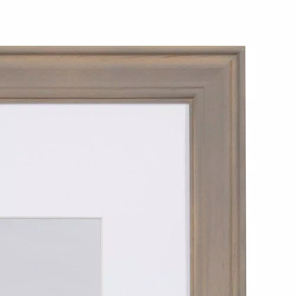 Kate and Laurel Bordeaux 10-Piece Gallery Wall Picture Frame Set - Gray, Blue, and White