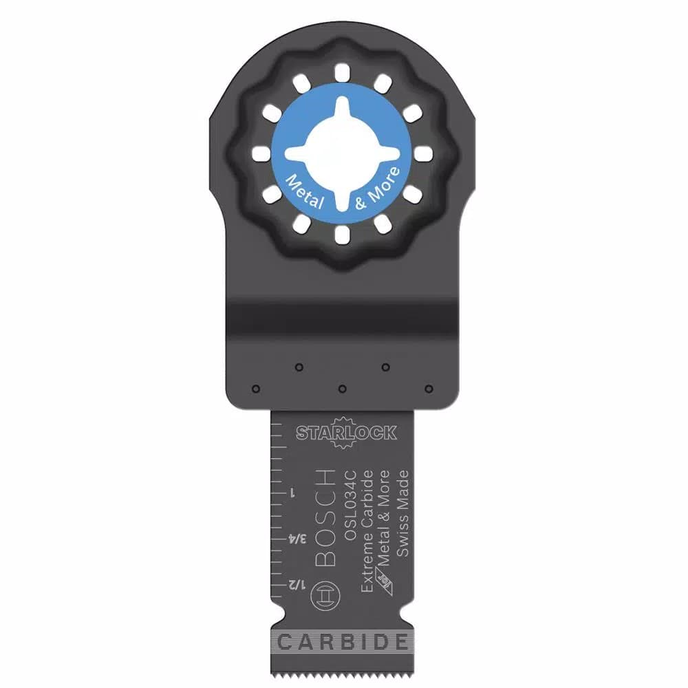 Bosch Starlock Carbide Oscillating Multi-Tool Blade Set, 2-Piece (3/4 in. and 1-1/4 in.)