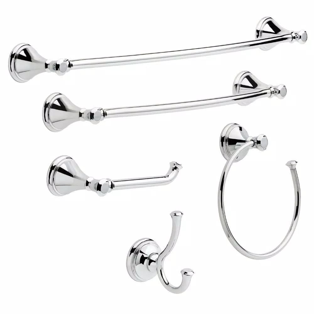 Delta Cassidy 24 in. Double Towel Bar in Polished Chrome