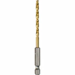 Makita 5/32 in. Titanium Nitride Coated HSS Twist Drill Bit with 1/4 in. Hex Shank thumbnail 1