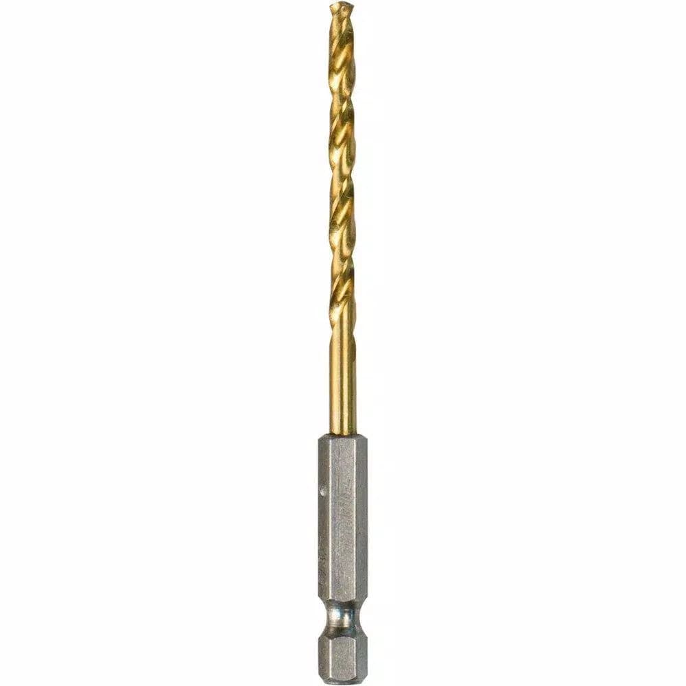 Makita 5/32 in. Titanium Nitride Coated HSS Twist Drill Bit with 1/4 in. Hex Shank