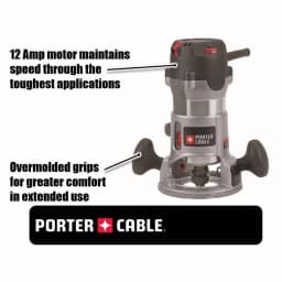 PORTER-CABLE 2.25 HP Fixed Base Router Kit, 12 Amp, Variable Speed thumbnail 2