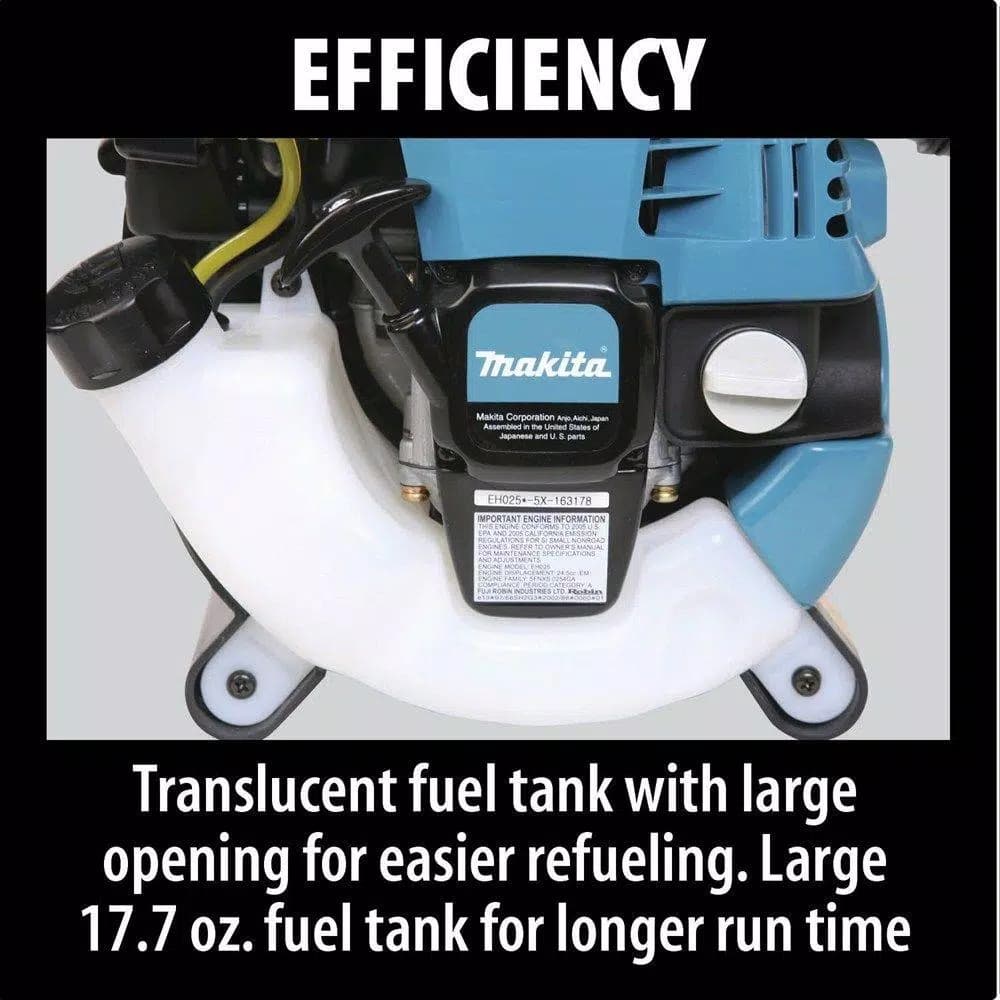 Makita 24.5cc 4-Stroke Gas Handheld Leaf Blower, 145 MPH, 356 CFM