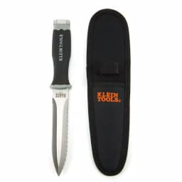 Klein Tools 10-3/4 in. Serrated Duct Knife with 5-1/2 in. Stainless Steel Blade thumbnail 3