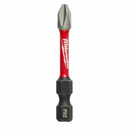 Milwaukee SHOCKWAVE 2 in. Phillips #2 Impact Duty Steel Power Bits, 5-Pack thumbnail 3