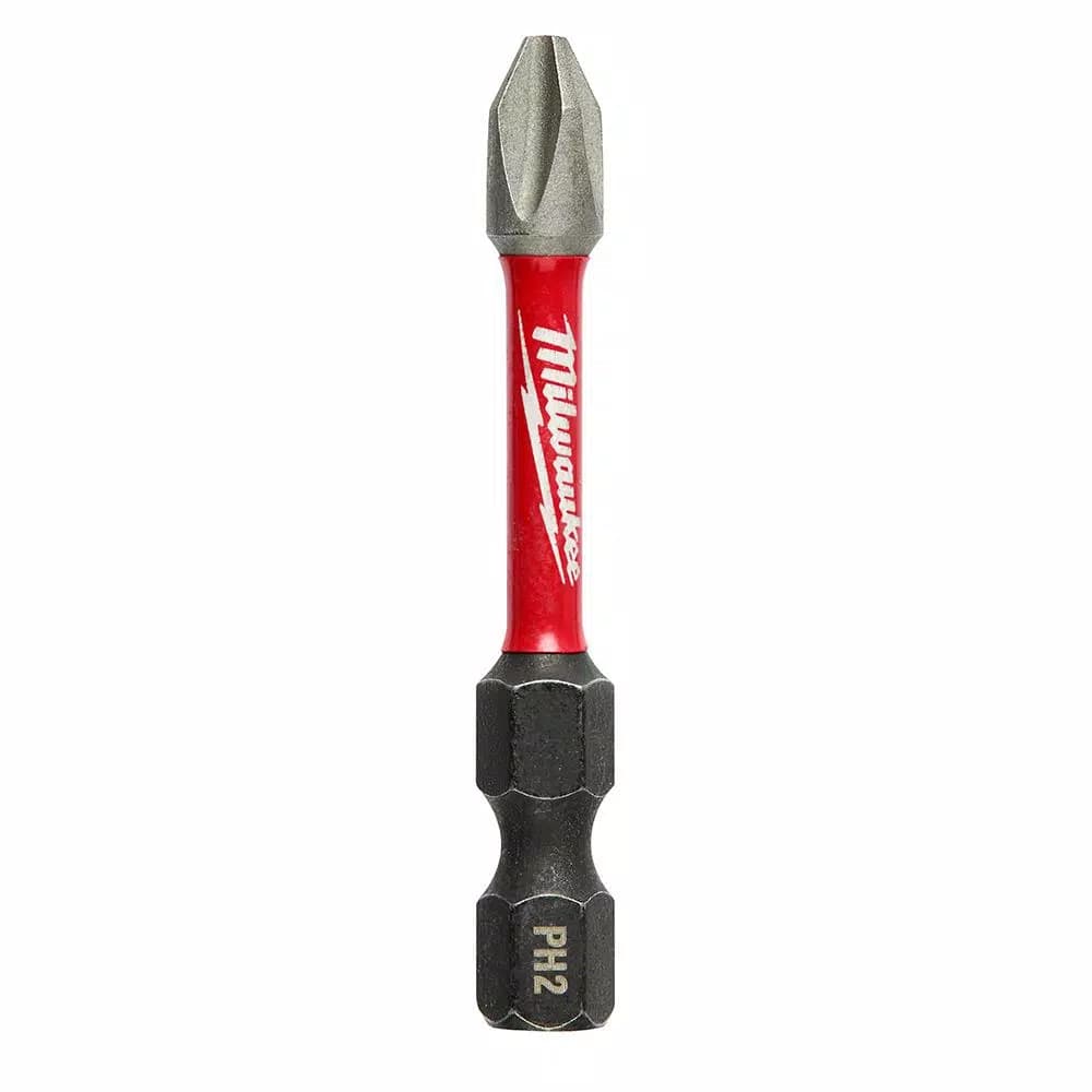 Milwaukee SHOCKWAVE 2 in. Phillips #2 Impact Duty Steel Power Bits, 5-Pack