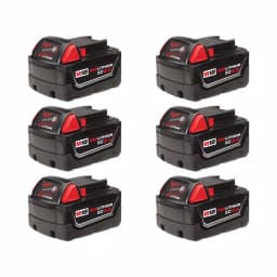 Milwaukee M18 18V REDLITHIUM XC 3.0 Ah Lithium-Ion Battery Pack (6-Pack) thumbnail 1
