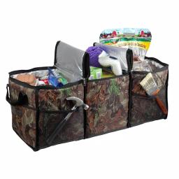 GigaTent 3-Compartment Collapsible Cooler & Trunk Organizer for SUV, Truck, and Auto - Camo thumbnail 4