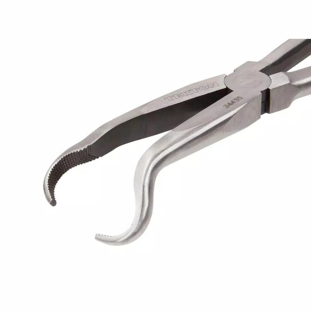 TEKTON 10-1/2 in. Long Reach Hose Ring Pliers with Crosscut Teeth