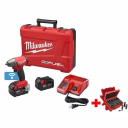 Milwaukee M18 FUEL ONE-KEY 1/2 in. Compact Impact Wrench Kit with 9-Piece Socket Set thumbnail 1