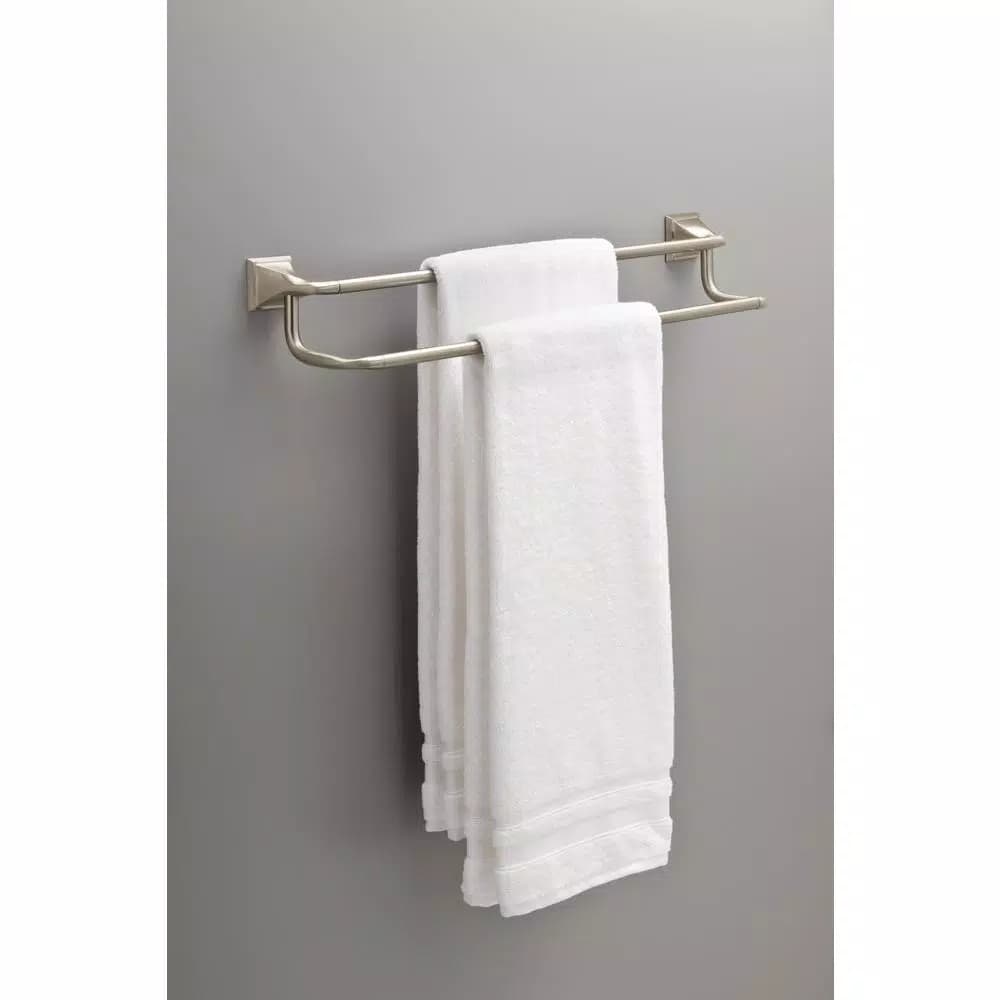 Delta Everly 24 in. Double Towel Bar in SpotShield Brushed Nickel