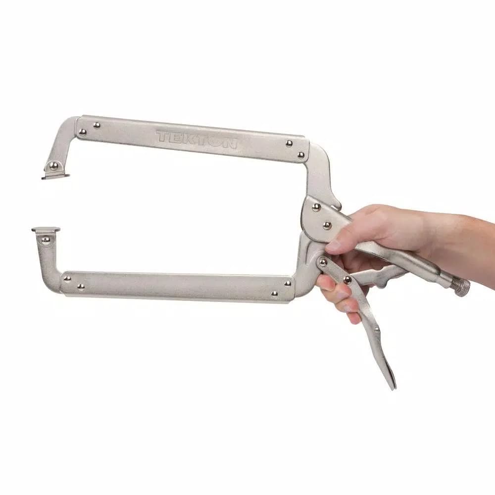 TEKTON 18 in. Swivel Pad Locking C-Clamp