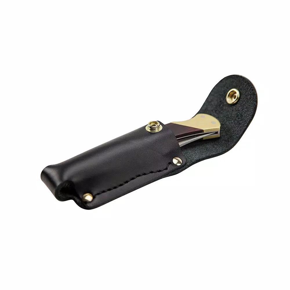 Klein Tools Klein's Sportsman Folding Knife with Ebony Wood Handle and Stainless Steel Clip Point Blade