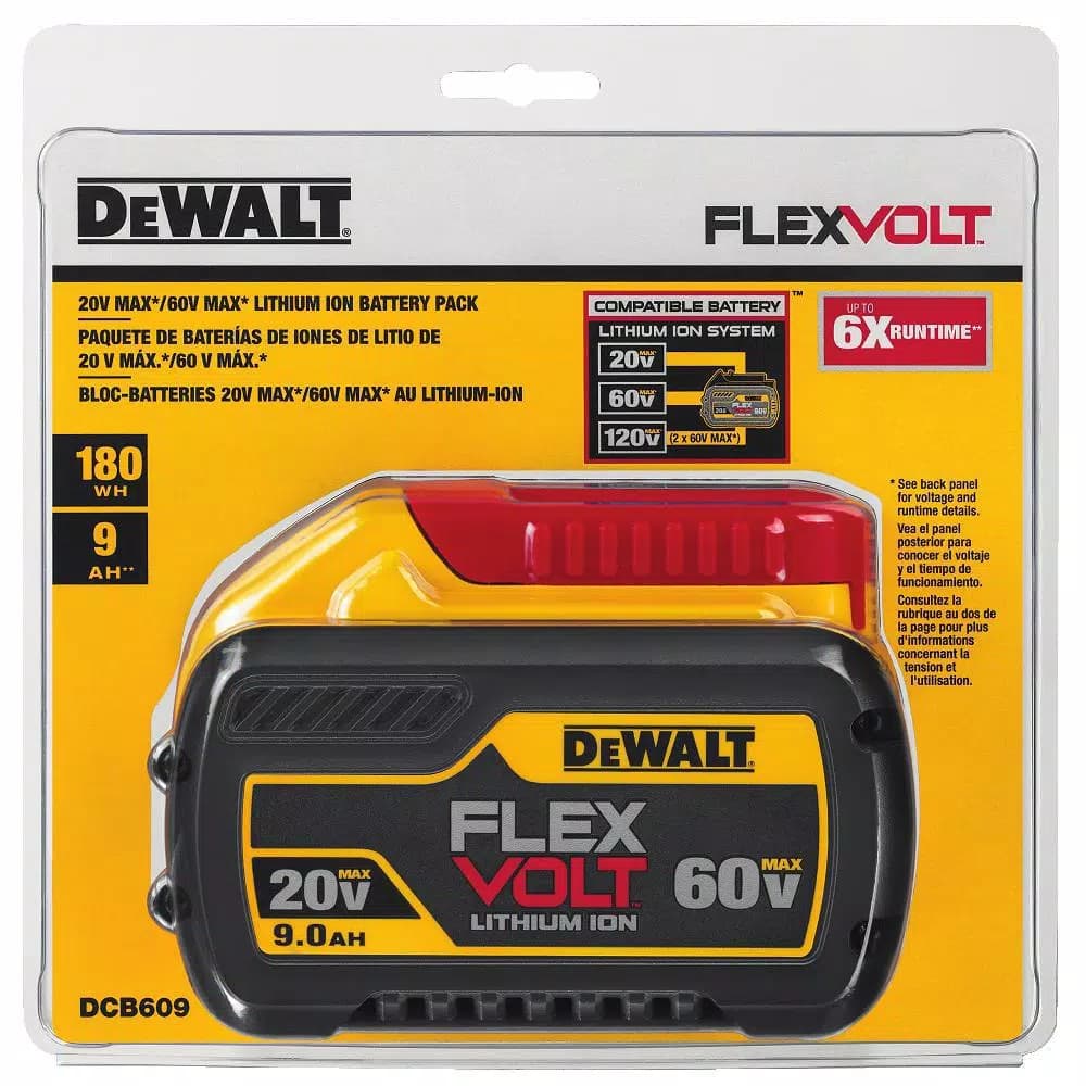 DEWALT FLEXVOLT 9.0 Ah 20V/60V MAX Lithium-Ion Battery