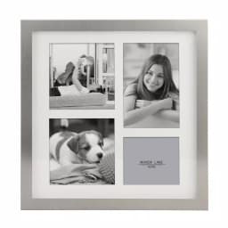 Stonebriar Collection Silver Metal Shadow Box Picture Frame Set, 5-Piece Gallery Wall Decor with White Mats thumbnail 6