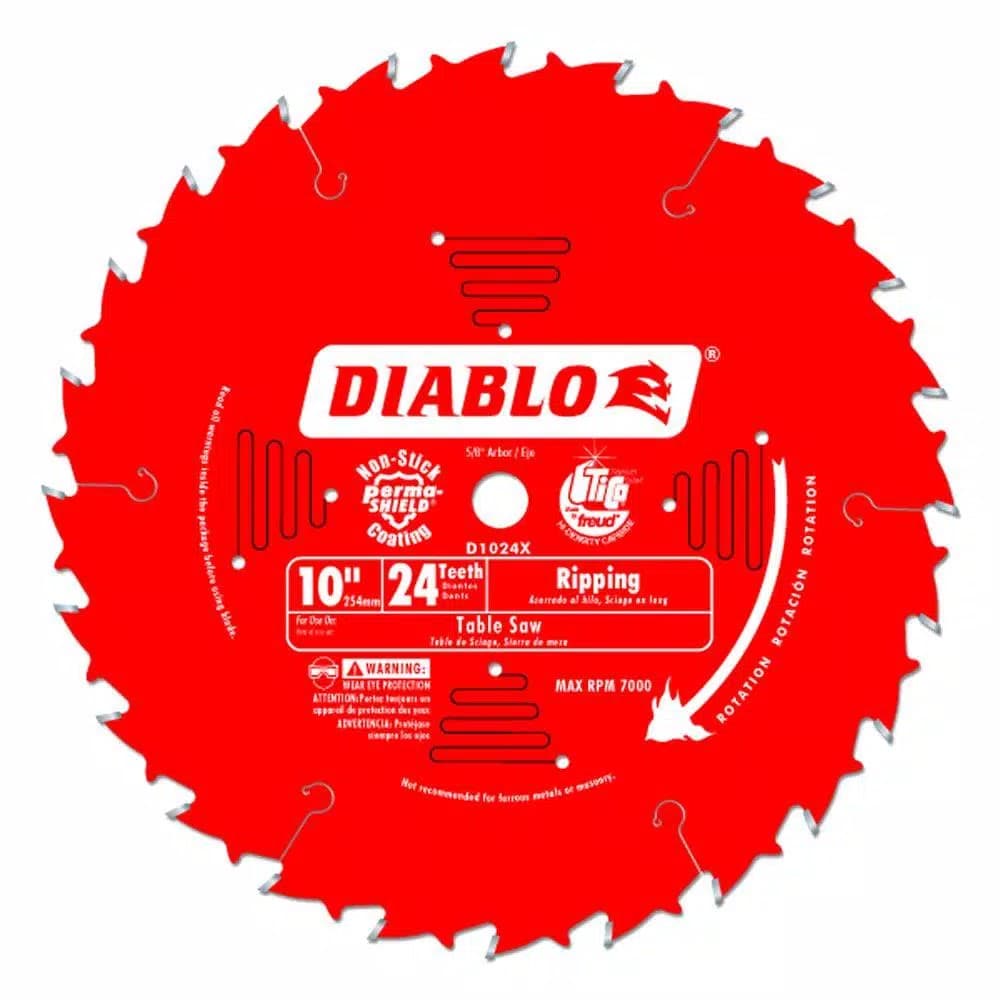 Diablo 10 in. x 24-Teeth Ripping Carbide Circular Saw Blade