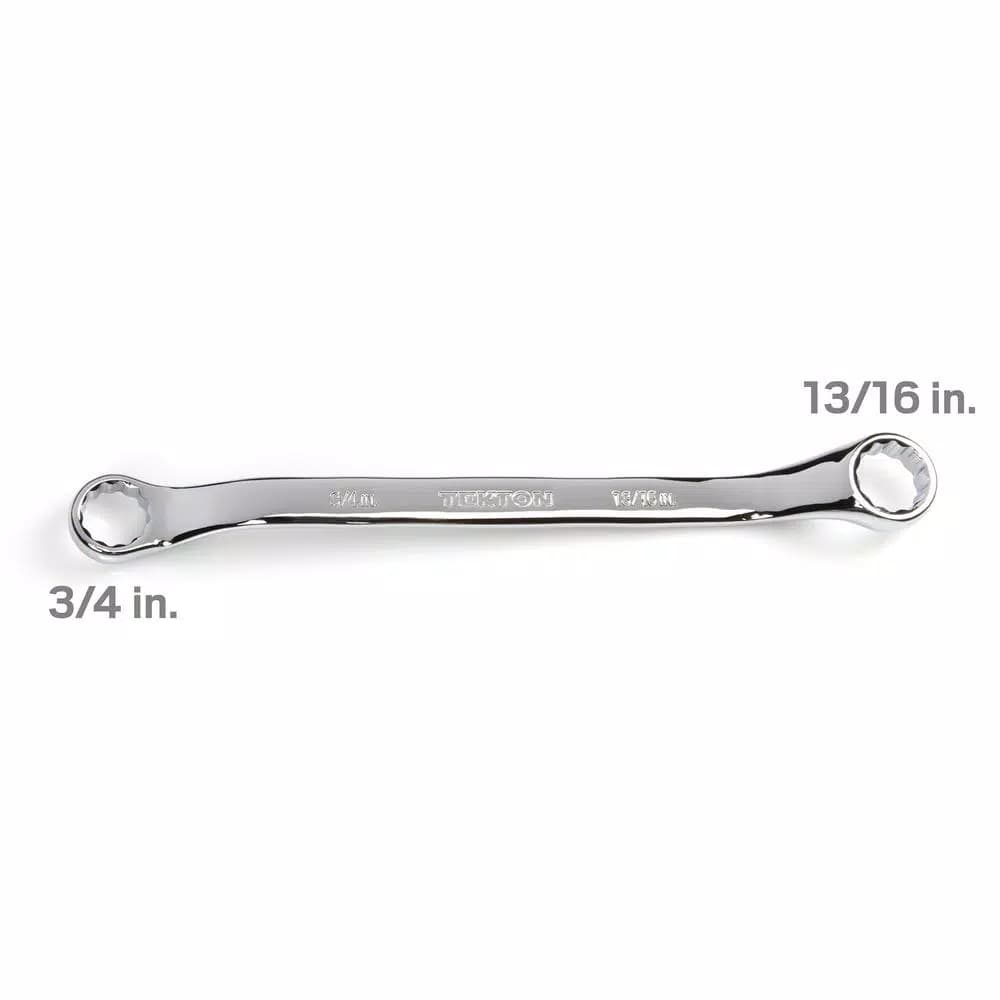 TEKTON 3/4 in. x 13/16 in. 45° Offset Double Box End Wrench