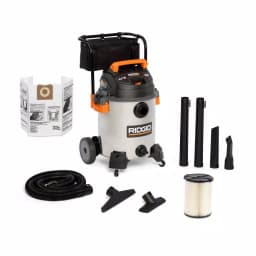RIDGID 16 Gal. 6.5 Peak HP Stainless Steel Wet/Dry Shop Vacuum with 2.5 in. Locking Accessories thumbnail 1