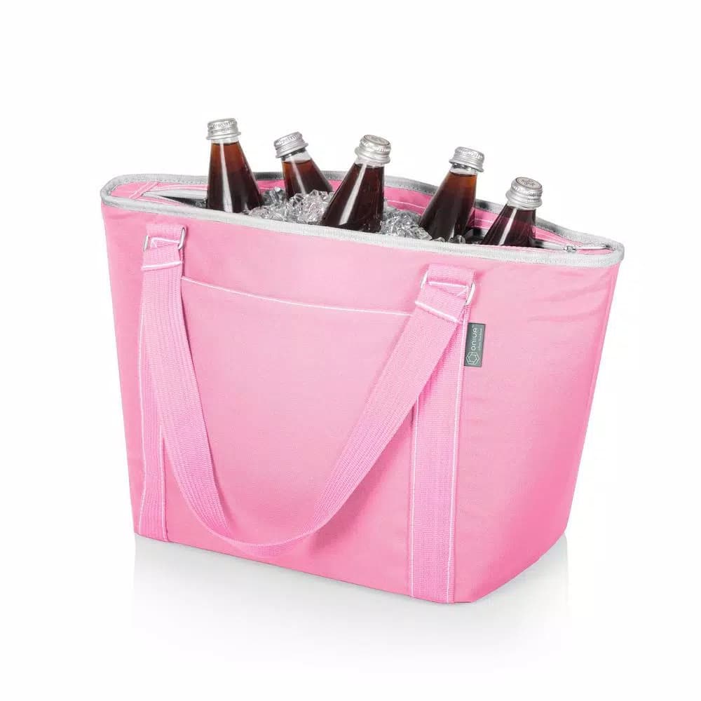 Picnic Time Topanga 9 Qt. Pink Insulated Cooler Tote Bag