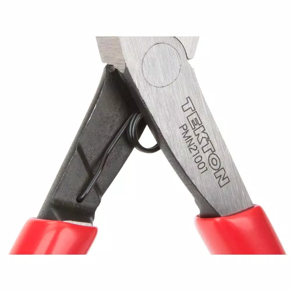 TEKTON Mini Flat Nose Pliers with Crosscut Teeth for Precision Bending