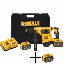 DEWALT DCH481X2 60V MAX Cordless Brushless 1-9/16 in. SDS MAX Combination Rotary Hammer Kit with (3) 9.0 Ah Batteries thumbnail 1