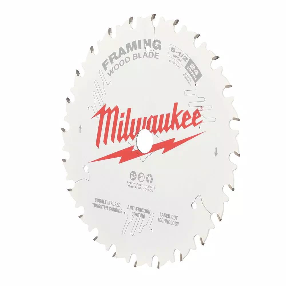 Milwaukee 6-1/2 in. 24-Tooth Framing Circular Saw Blade