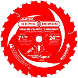 DIABLO Freud Demo Demon Amped 7-1/4 in. 24-Teeth Circular Saw Blade for Framing and Demolition thumbnail 1
