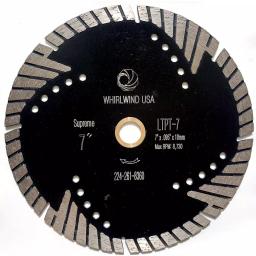 Whirlwind USA 7 in. Turbo Segmented Diamond Saw Blade for Granite, Marble, and Concrete thumbnail 1