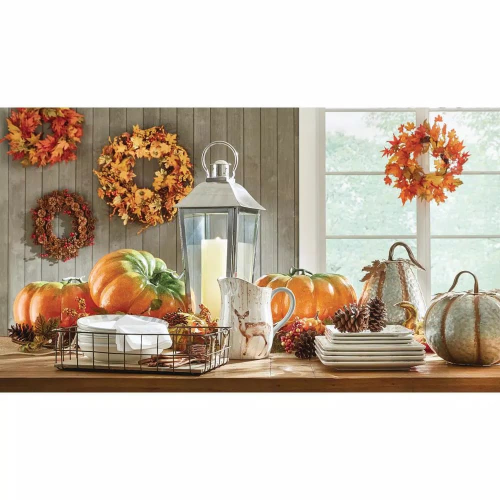 National Tree Company Harvest Accessories 15 in. Polyfoam Pumpkin Decor Pack